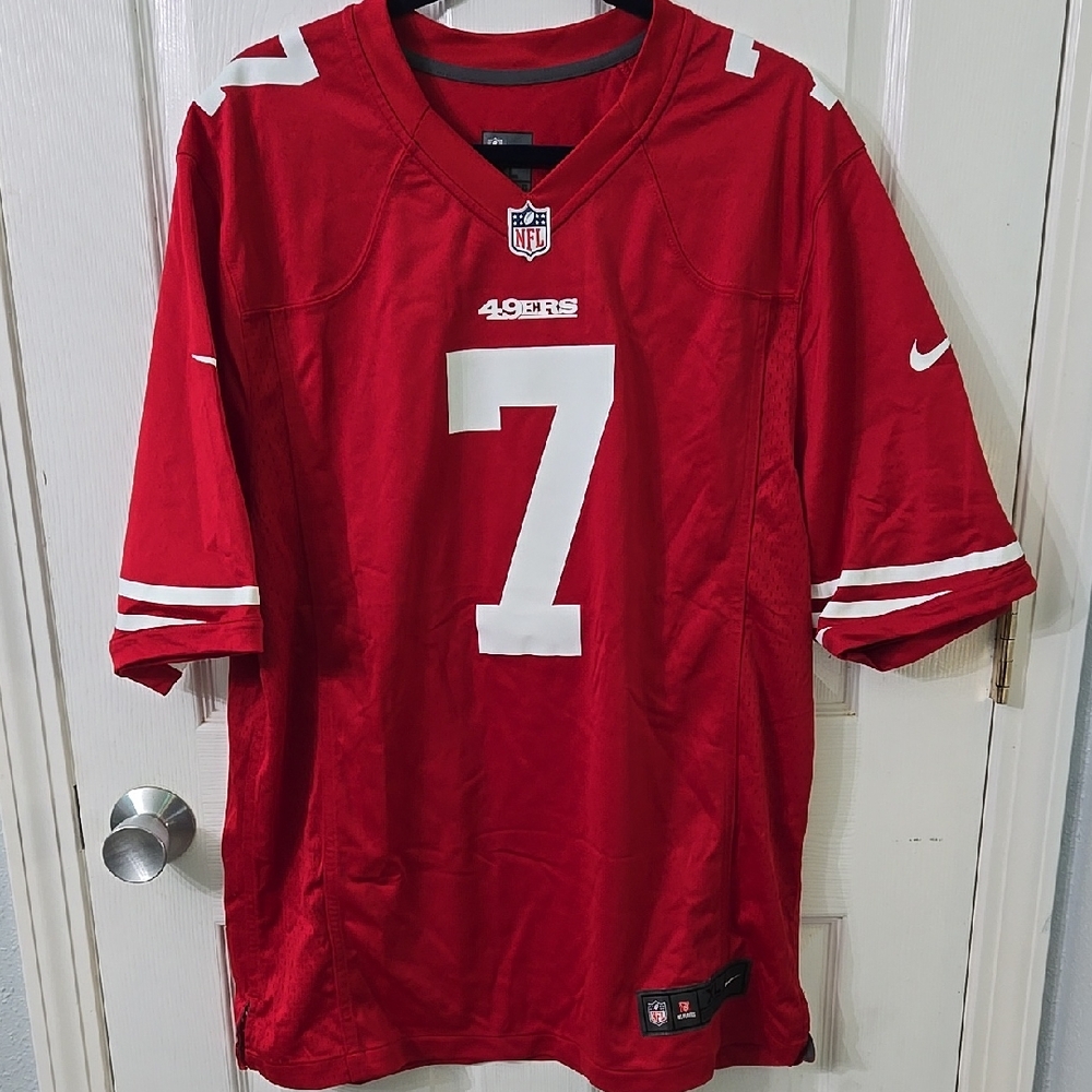 NFL Nike Red 49ers Men's Football Jersey - Colin Kaepernick #7 - Size XL